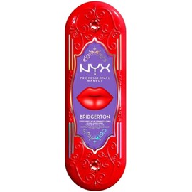 Nyx Professional Makeup, Bridgerton Kit de Labios Tonos: Rogue Romance (rojo fresa) / Flirt alert (rojo cálido). Kit de labios. Fórmula vegana.