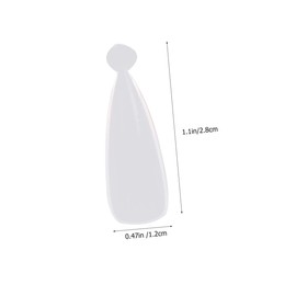 WOONEKY Diamond Shape Nail Extension Model Reusable Press Tips for Creative Nail Art for Fit Easy for Parties and Events