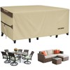 RICHIE Outdoor Patio Furniture Cover - Heavy Duty Waterproof 600D