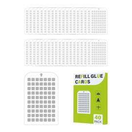 40 Pack Flying Insect Trap Refill Compatible with Mosalogic UVLA1001 UVA Fly Insect Trap, Replacement Sticky Glue Cards for Kiwinurse Plug-in Mosquito Killer Indoor