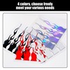 8 Pairs of Flame Stickers, Creative Reflective Stickers, Body Scratches