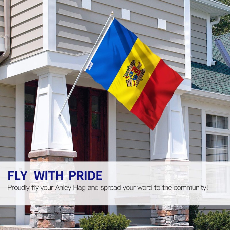Anley Fly Breeze 3x5 Feet Moldova Flag - Vivid Color