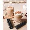 SIMPLETASTE Milk Frother Handheld Electric Foam Maker, Drink Mixer with