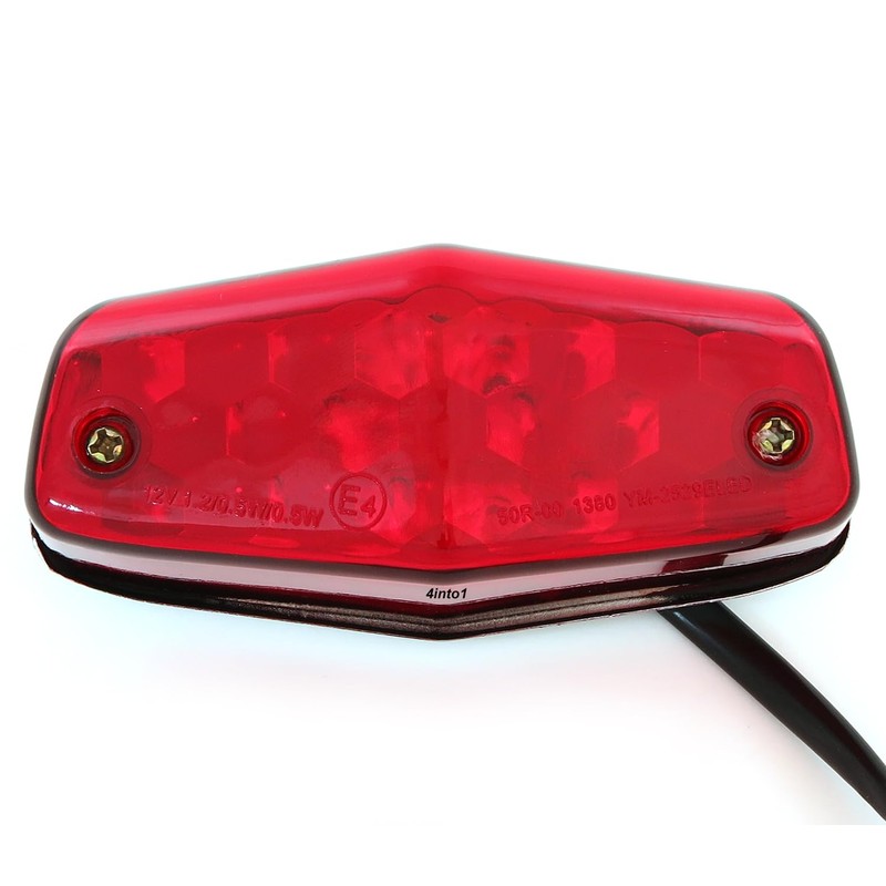 4into1 Lucas Style LED Tail Light - Red - Taillight