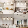 URing LED Surface-Mounted Spotlights, 3000 K Ceiling Spotlights, Black, Includes
