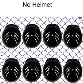 YYST Fence Helmet Gloves Hanger Holder Dugout Organizer - Organize Your Helmets and Gloves- Chain Link Fence Hanger (8)