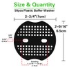 Bakulyor 50pcs Garden Staples Plastic Buffer Washer, Landscape Staple Stakes