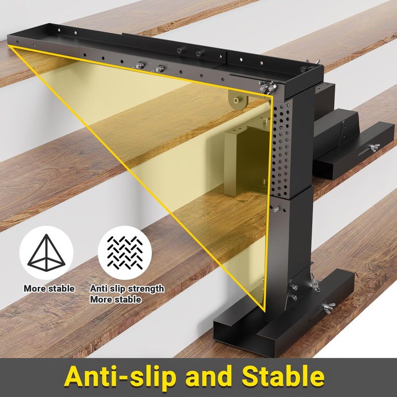 Foldable Heavy-Duty Ladder Extender PRO | Thickened Ladder Leveler for
