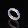 YIGEDAN 3 x Natural Agate Rings White Jade Rings Jewelry