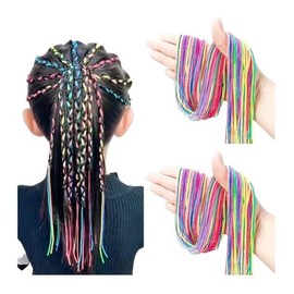 [Decorative] Kids Hair Rope Braided Rope 10 Piece Set, Extension, Colorful Multicolor, Fluorescent Neon Cord, Rope Set, Hair Accessories