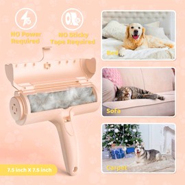 Pet Hair Remover Roller for Cats and Dogs Hair Reusable Roller Brush chom Roller Perfect for Couch, Carpet, beds and More Perfect Fur Removal Tool Pink, Purple, Blue Great Gift