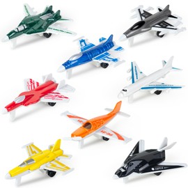 YongnKids 8 Pack Diecast Airplane Toys for Toddlers, Aircraft Plane Toy for Boys Girls 3 4 5 6+ Years Old, Aeroplane Model Plane Fighter Jet with Pull Back- Gift for Kids Birthday Party Favours