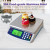 Báscula digital grande de cocina, 40 kg/88 libras, báscula de