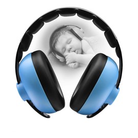BBTKCARE BBTKCARE Baby Ear Protection Noise Cancelling Headphones for Babies for 3 Months to 3 Years (Blue)