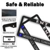 License Plate Bracket Black and White License Plate Frames EMT