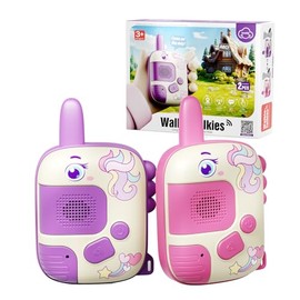 Walkie Talkies para Niños, Juguetes de Unicornio, Incluye Dos Correas para la Muñeca, para niños y niñas de 4 5 6 7 8 años Regalo de cumpleaños de Nav