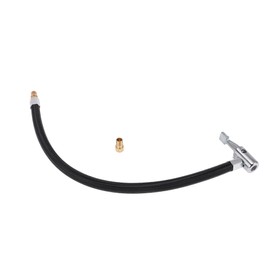 INFINAUTO Tire Inflator Extension Tube 14.17inch M8x0.8 15.5mm OD for Car Motorcycle Bicycle Air Pump Extend Hose Adapter Tire Valve W/Adaptor Nylon Black Durable