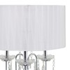 Deco 79 Metal Floor Lamp with Dangling Crystals, 16" x