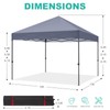 10x10 Pop Up Canopy - Beach Tent with One Push
