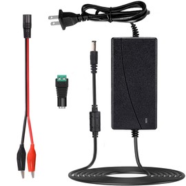Minidodoca DC 12V 5A Power Supply Adapter Converter Transformer AC 100-240V Input with 5.5x2.5mm DC Output Jack for 5050 3528 LED Strip Module Light, Security Camera System, CCTV, Routers