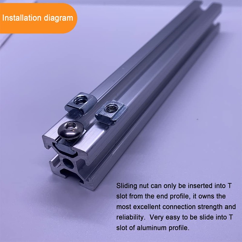 200Pcs T Slot Nut Kits for 2020 Series Aluminum Extrusion,40Pcs