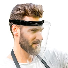 Lucent Path Flip Up Face Shield - Safety Clear Plastic Visor Anti Fog Reusable Adjustable Face Shield