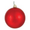 Vickerman 10-inch Red Shiny Ball Ornament - Shatterproof and UV