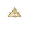 4Pcs Brass Corner Protectors Right Angle Brackets Brass Antique Edge