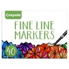 Crayola Fine Line Markers for Adults (40ct), Skinny Marker Set