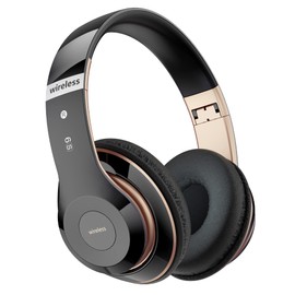 Moobesthy Bluetooth Headphones Over Ear, Wireless Headphones Over Ear, 60H Playtime Headphones Wireless Bluetooth with 6 EQ Modes, Headphones with Mic