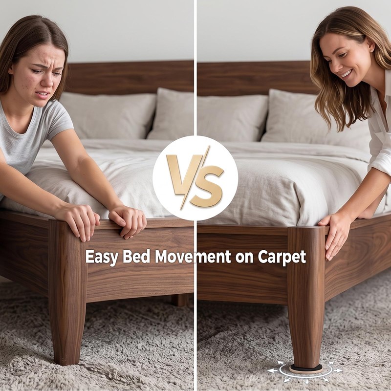 Reusable Furniture Sliders for Carpet, Moving Pads (3 1/2 in,