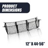 Zone Tech Three Pocket Mesh Trunk Cargo Net Storage Organizer–