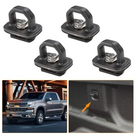 KIWI MASTER Tie Down Anchors for 2007-2025 Chevy Silverado/GMC Sierra 1500 2500 3500, 2015-2025 Chevy Colorado/GMC Canyon Side Wall Truck Bed Tie Downs