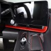 carmotion88 Red Dry Carbon Dashboard Trim Strip Accessories Cover For