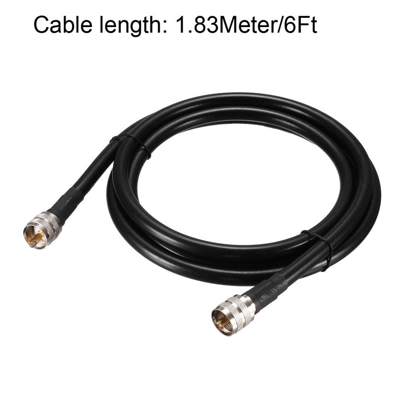 sourcing map RG213 Coaxial Cable UHF Plug PL-259 to UHF