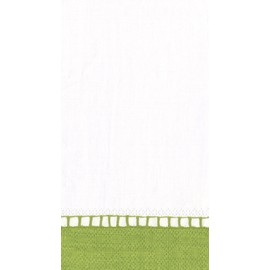 Entertaining with Caspari Linen Paper Guest Towels, Bright Green, Pack of 15