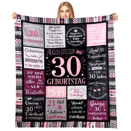 Sunwuun Birthday Gift for Women, Gifts for Women, Birthday Gifts for Mum, Wife, Girlfriend, Sister, Boyfriend, Colleague, Gift Blanket for Women for Birthday, 150 x 130 cm, Pink