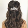 Easedaily Peine de novia para el cabello de novia con