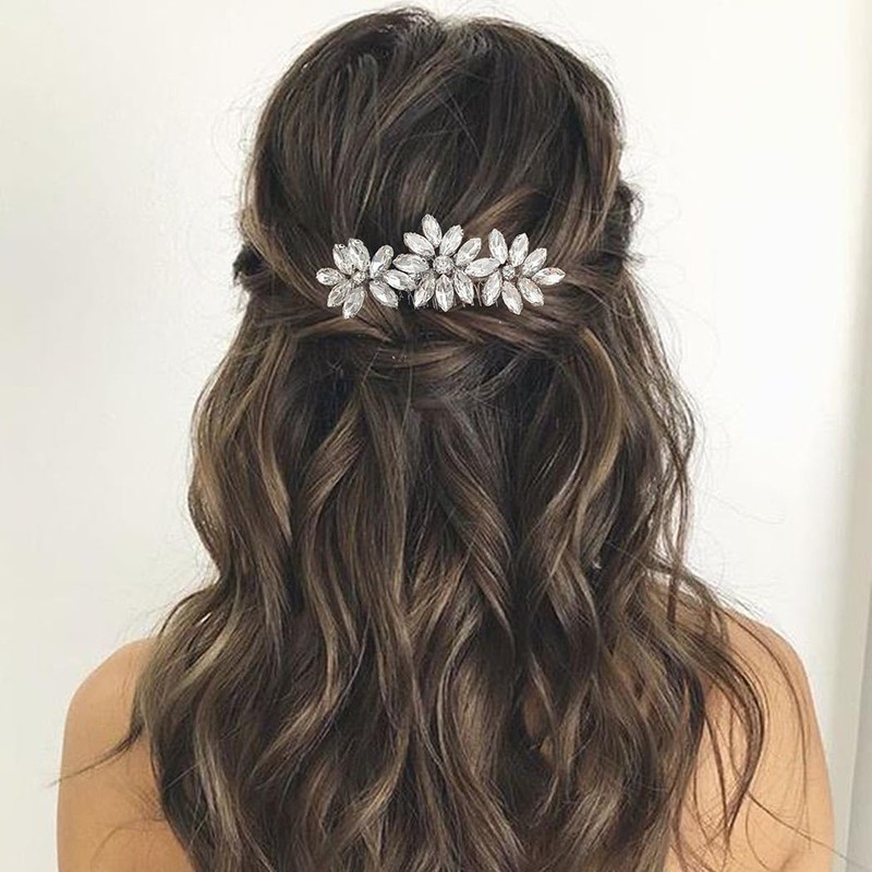 Easedaily Peine de novia para el cabello de novia con