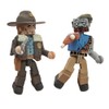 Diamond Select Toys MAR128217 Walking Dead Minimates Rick and Zombie