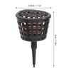 50 Pcs Brown Plastic Fertilizer Mesh Basket with Lid Planting