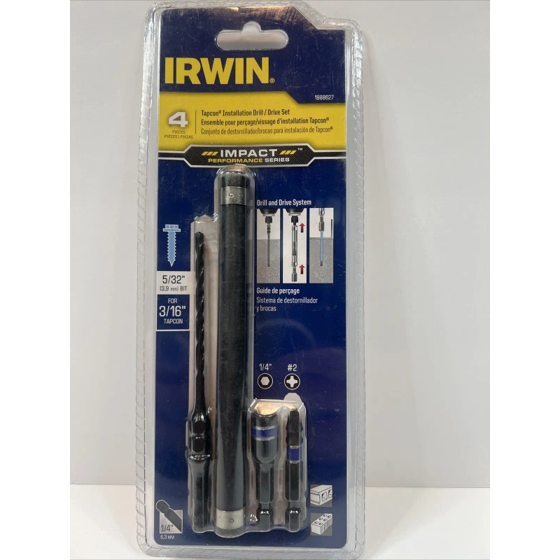 IRWIN Tools 5/32 Masonry Drill Bit For 3/16” TapCon Concrete