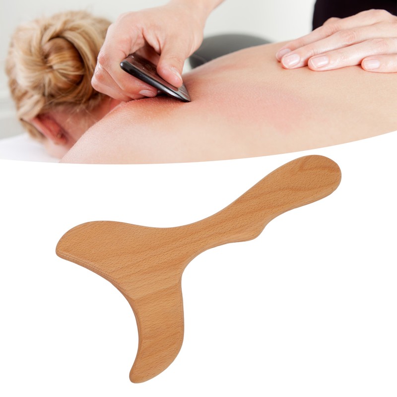 Gua Sha Board Men Women Wooden Ergonomic Muscle Relaxation Scraping