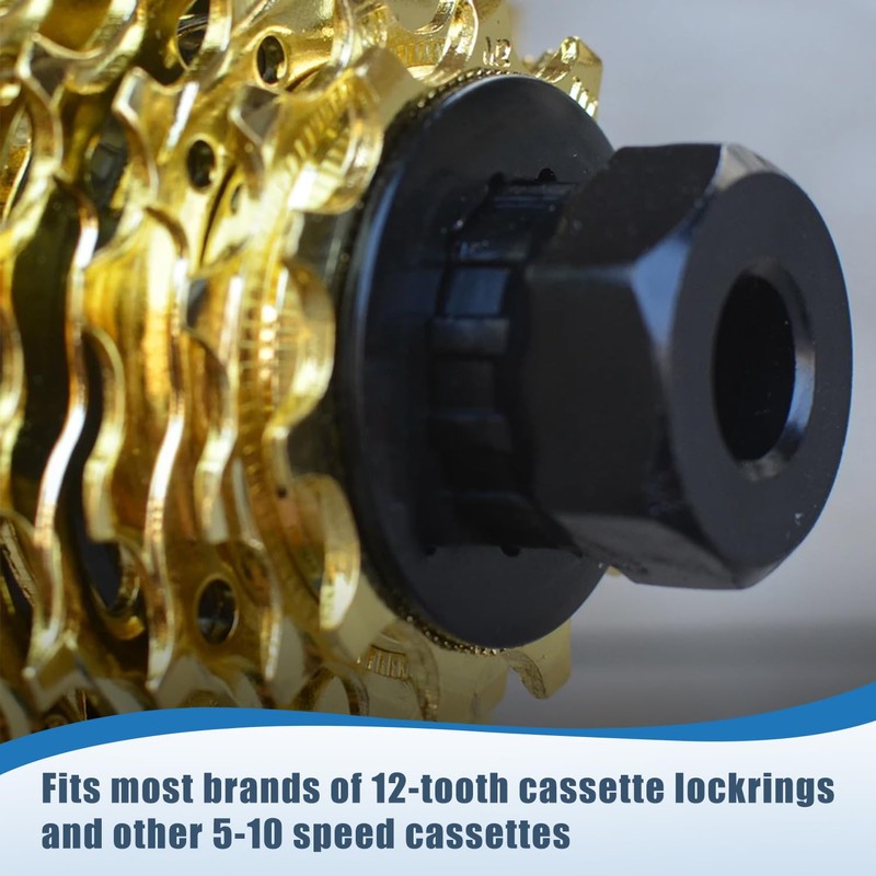 Lechengjia Pack of 4 Bicycle Cassette Tool for Removing Cassettes