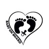 Geschenkschilder Baby on Board Sticker - Funny Cute Safety Caution