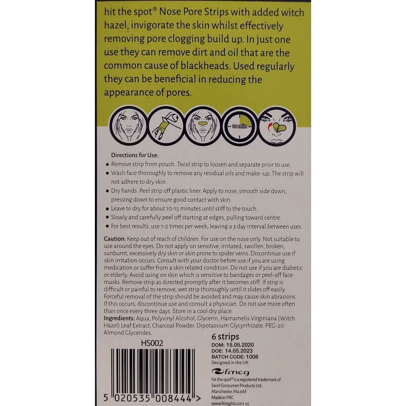 Hit The Spot Cleansing Chin & Forehead Pore Strips with