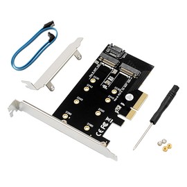 Hsthe Sea Pcie M.2 Adapter NGFF to SATA Adapter PCI-e 3.0 x 4 Host Controller Expansion Card