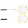 Badminton Rackets Iron Alloy Lightweight Badminton Racquets with 3 Balls