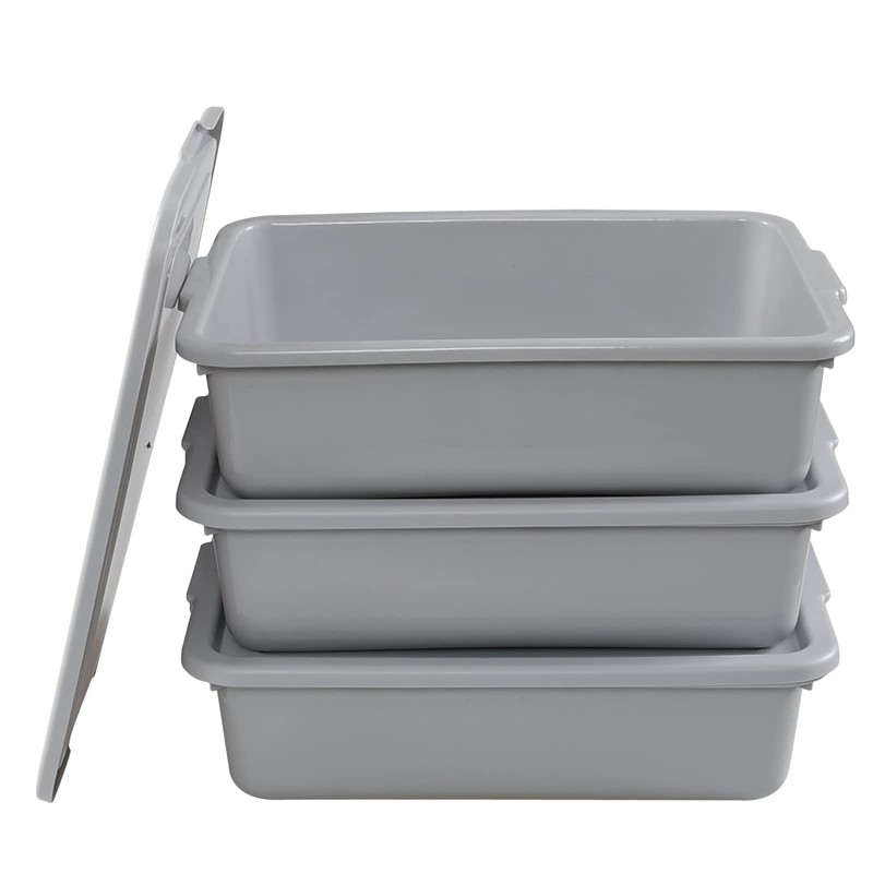 Saedy 3 Pack 13 L Food Service Bus Tub with