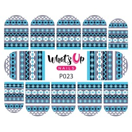 Whats Up Nails P023 Aztec Harmony Water Decals Sliders for Nail Art Design
